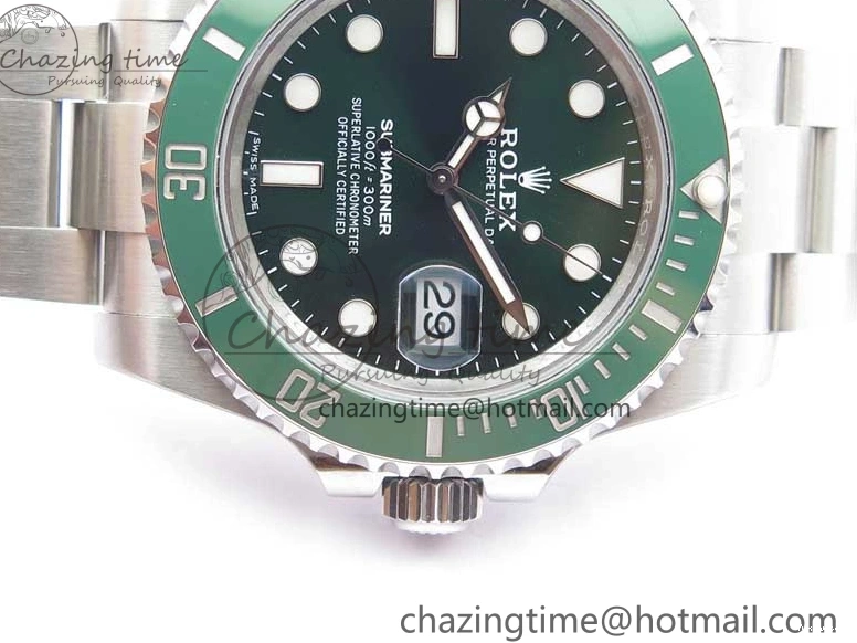116610 Edition Ceramic Submariner Steel 316L Best Green LV Noob V10.5 1:1 0123